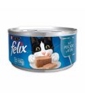 Alimento Húmedo Para Gato Félix Purina Paté Pescado Y Atún Lata x 156gr