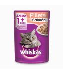 Alimento Húmedo Para Gato Whiskas Adulto Mayor A 1 Año Sabor A Filetes De Salmón x 85gr