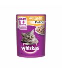 Alimento Húmedo Para Gato Whiskas Adulto Mayor A 1 Año Sabor A Filetes De Pollo x 85gr