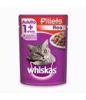 Alimento Húmedo Para Gato Whiskas Adulto Mayor A 1 Año Sabor A Filetes De Res x 85gr