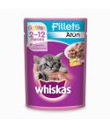 Alimento Húmedo Para Gato Whiskas Gatitos 2-12 Meses Sabor A Atún x 85gr