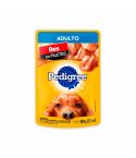 Alimento Húmedo Para Perro Pedigree Adulto Sabor A Filetes De Res x 100gr