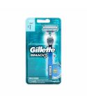 Maquina Gillette Mach 3 Aqua Grip 1Up x Unidad