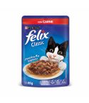 Alimento Húmedo Para Gato Felix Classic Purina Con Carne x 85gr
