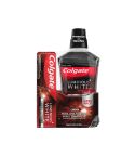 Enjuague Bucal Colgate Luminous White Carbón x 500ml + Crema Dental Luminous White Carbón Activado x 75ml