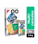 Galletas Club Social Integral Multicereales x 24gr x 9 Unidades