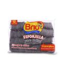 Esponjilla Lana Acero Brio 12u