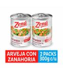 Arvejas Enlatadas Con Zanahoria Zenú Abre Fácil x 300gr x 2 Unidades Precio Especial