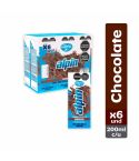 Leche Saborizada Alpin Alpina Sabor A Chocolate Tetra x 200ml x 6 Unidades