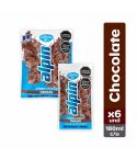 Leche Saborizada Alpin Alpina Sabor A Chocolate Bolsa x 180ml x 6 Unidades