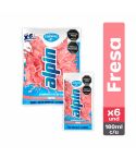 Leche Saborizada Alpin Alpina Sabor A Fresa Bolsa x 180ml x 6 Unidades