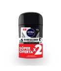 Desodorante En Barra Nívea Men Black & White Invisible x 50gr x 2 Unidades Súper Oferta