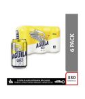 Cerveza Águila 0.0% Lata x 330ml x 6 Unidades