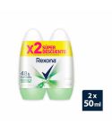 Desodorante En Roll On Rexona Women Protección Seca Y Fresca Bamboo & Aloe Vera x 50ml x 2 Unidades