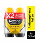 Desodorante Rexona 50m 2u Rollon V8