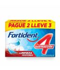 Crema Dental Fortident Cuatriacción Limpieza Profunda x 128gr Pague 2 Lleve 3 Unidades