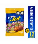Chocolate Jet Burbujas Con Arequipe x 168gr x 12 Unidades