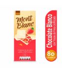 Chocolate Montblanc 80g Blanco/fresa