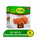 Barras De Cereal Tosh Sabor A Chocolate x 23gr x 6 Unidades