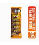 Chocolatina Jumbo Relleno De Brownie Con Maní Y Mini Galleta x 180gr x 10 Unidades