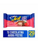 Chocolatina Jet Con Leche Rellena Sabor A Fresas Con Crema x 29gr