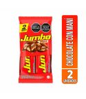 Chocolatina Jumbo Con Maní x 90gr x 2 Unidades