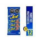 Chocolatina Jet Con Leche Bolsa x 11gr x 12 Unidades