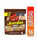 Chocolatina Jumbo Minis Surtidas x 282gr x 16 Unidades