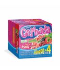 Gelatina En Polvo Gel'Hada Sabor A Fresa, Naranja, Uva Y Frutos x 35gr x 4 Unidades