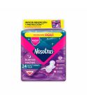Toallas Femeninas Nosotras Buenas Noches Nocturna Natural Tipo Tela x 24 Unidades