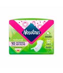 Toallas Femeninas Nosotras Natural Normal Sin Alas Tela Tipo Algodón x 10 Unidades