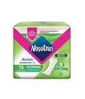 Protectores Nosotras Diarios Normal Tipo Algodón x 15 Unidades