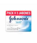 Jabón En Barra Johnson's Daily Care Original x 110gr x 3 Unidades