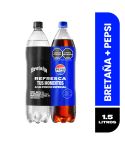 Bebida Gaseosa Bretaña + Pepsi Postobón X 1500ml X 2 Unidades Precio Especial