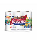 Toallas De Cocina Multiusos Favorita X 45 Hojas X 3 Rollos Doble Hoja