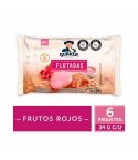 Galleta Quaker 180g 6u Avenas/frutos Roj