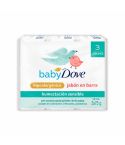 Jabon Baby Dove 75g 3u Humectacion Sensi