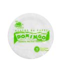 Plato De Papel Domingo Grande x 12 Unidades