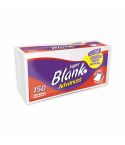 Servilletas Súper Blanko Advance Absorbentes Y Gruesas Dobladas En 4 X 150 Unidades