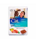 Alimento Para Gato Cat Chow Vida Sana Sabor A Salmón Y Pollo x 450gr