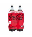 Bebida Gaseosa Coca Cola Sin Azúcar Pet x 2500ml x 2 Unidades Combo Ahorro