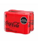 Bebida Gaseosa Coca Cola Zero Lata X 269ml X 6 Unidades