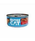 Alimento Húmedo Para Gato Nutrecat Gourmet Sabor A Atún Y Pargo Lata x 85gr