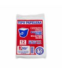 Bolsa Plástica Para Basura Tipo Papelera Arango 46x46cm X 12 Unidades