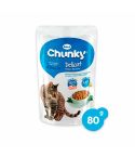 Alimento Húmedo Para Gato Chunky Delicat Trozos De Pavo x 80gr