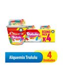 Alimento Lácteo Alquería Fortikids Adición Trululu x 100gr x 4 Unidades Econopack