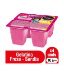 Gelatina Fortikids 360g 4u Fresa/sandia
