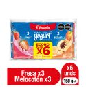 Alimento Lácteo Alquería Fortikids Sabor A Fresa Y Melocotón x 150gr x 6 Unidades