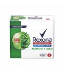 Jabón En Barra Rexona Antibacterial Bamboo Y Aloe x 110gr x 3 Unidades