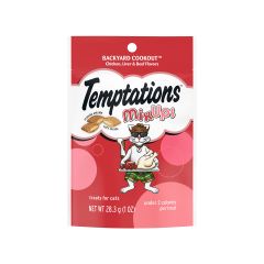 Snack Para Gato Temptations Sabor A Mix De Pollo Y Carne Sobre X 28,3gr